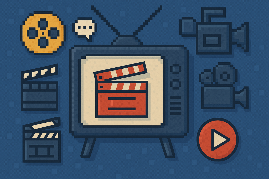 ©ChatGPT - Prompt: Vorschaubild für Film und Fernsehen in Pixeloptik